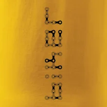 Biker nápis na výšku řetěz