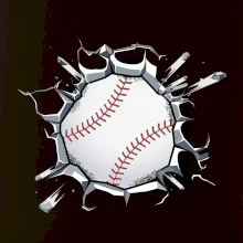 Baseball míč v triku