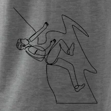 Lezec na skále jedním tahem