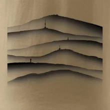 Stínované siluety Českých hor