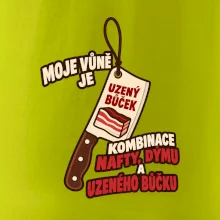 Vůně nafty dýmu a uzeného bůčku
