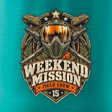 Víkendová mise vintage paintball odznak