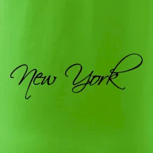New York nápis psacím