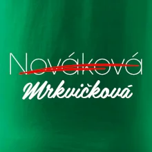 Svatební triko - změna příjmení
