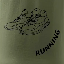 Running nápis šikmo
