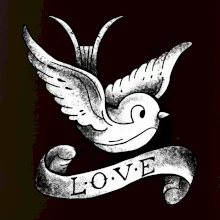 Love holubice - kreslená