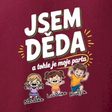 Děda a jeho parta (obrázky a jména vnuků)