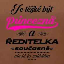 Je těžké být princezna - ředitelka