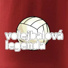 Volejbalová legenda - bílé písmo