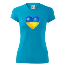 Ukrajina srdce vlajka