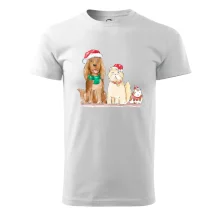 Veselé vánoce - pes, křeček a kočka