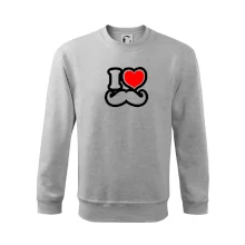 i love mustache - obrys