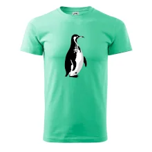 Tučňák černobílý z boku