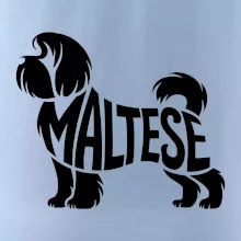 Maltézský psík nápis v těle