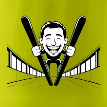 Vysmátý kreslený skokan