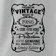 Vintage Etiketa - 1986