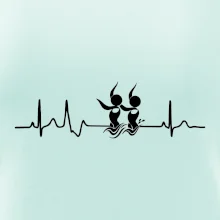 EKG synchronizované plavání