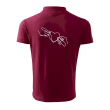 Dvě ruce a srdce jedním tahem