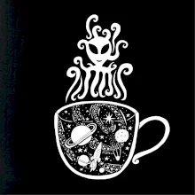 Magic black coffee (Pecka design)