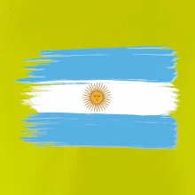 Argentina vlajka kreslená štětkou