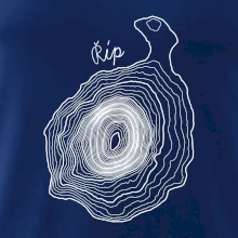 Říp - vrstevnice psací
