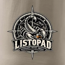 Listopadový štír v kompasu s whisky