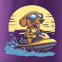 Jezevčík na vodním skútru