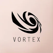 Vortex logo jednobarevné