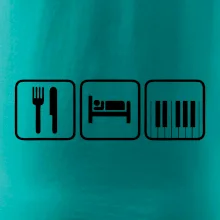 Eat sleep piano v řadě