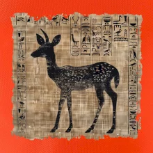 Egyptské hieroglyfy srnka