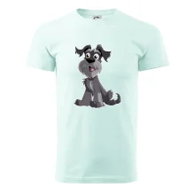 Knírač kreslený sedící