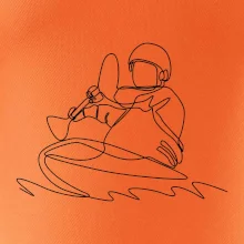 Kajak na vodě jedním tahem