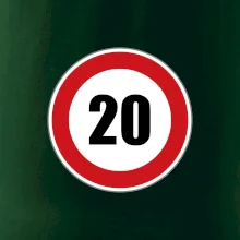 Dopravní značka - omezení rychlosti 20