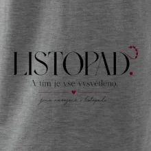 Listopad a tím je vše vysvětleno minimalistický štír