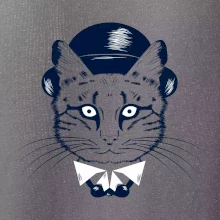 Kočka hipster s kloboukem