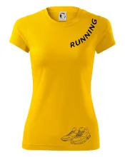 Running nápis šikmo