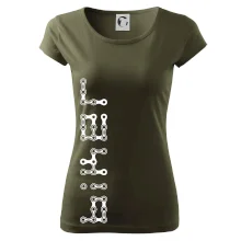 Biker nápis na výšku řetěz