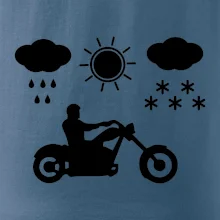 Motorkář za každého počasí - chopper