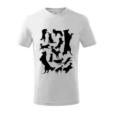 Border kolie siluety