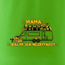 Máma balím jen nezbytnosti rodinný karavan
