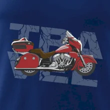 Cestovní motorka Amerika červená