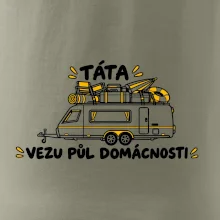 Táta vezu půl domácnosti rodinný karavan