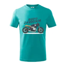 Budu závodník  modrý cafe racer