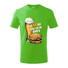 Pivo a burger vím co je dobrý