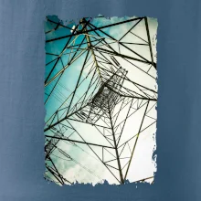 Barevné nebe - stožáry vysokého napětí