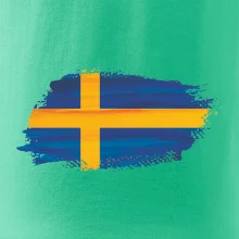 Švédská vlajka kreslená