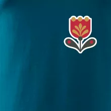 Folklor na prsu tulipán