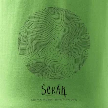 Šerák - vrstevnice v kruhu