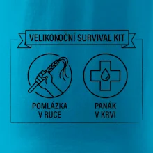 Velikonoční survival kit Pomlázka v ruce, panák v krvi