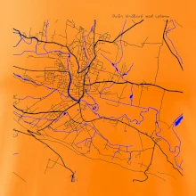 Dvůr Králové nad Labem mapa s vodními toky